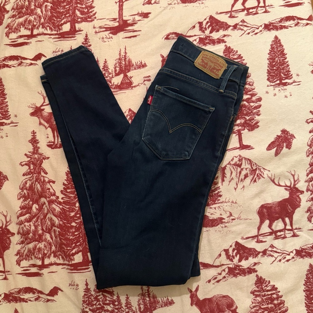 Levi's 720 High Rise Super Skinny Dark Wash Jeans W26 L30